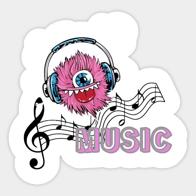 Cartoon music Sticker by Pieartscreation